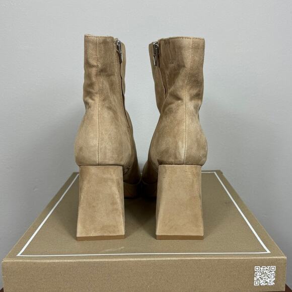 New Dolce Vita Ulyses Platform Bootie in Mushroom Suede Women's Size 9.5 - Picture 7 of 8